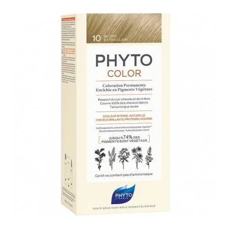 Phytocolor 10 biondo chiarissimo extra latte 50 ml + crema 50 ml + maschera 12 ml Phytocolor 10 biondo chiarissimo extra latte 50 ml + crema 50 ml + maschera 12 ml