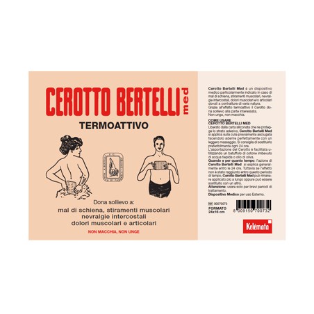 Bertelli cerotto med grande 24 x 16 cm