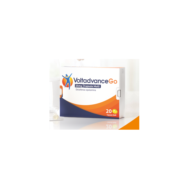 Voltadvancego capsule molli 25 mg capsule molli 20 capsule in blister pvc/pe/pvdc/al