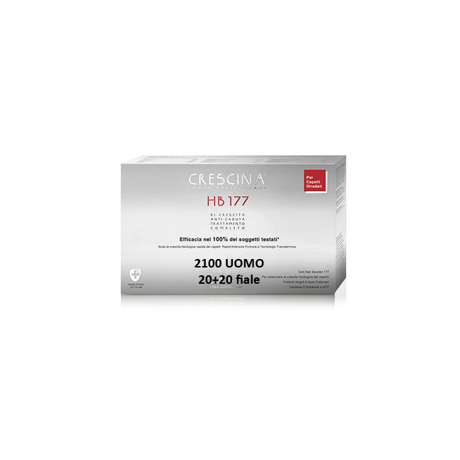 Crescina Isole Follicolari hb177 2100 Uomo tc 20 + 20 fiale 3,5 ml