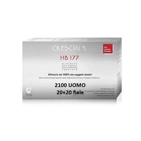 Crescina Isole Follicolari hb177 2100 Uomo tc 20 + 20 fiale 3,5 ml Crescina Isole Follicolari hb177 2100 Uomo tc 20 + 20 fiale 3,5 ml