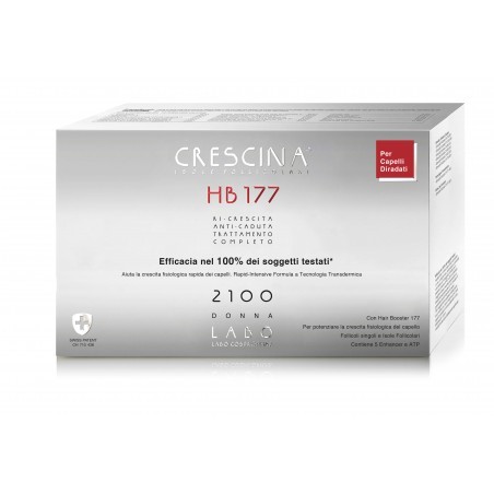 Crescina Isole Follicolari hb177 2100 Donna tc 20 + 20 fiale 3,5 ml Crescina Isole Follicolari hb177 2100 Donna tc 20 + 20 fiale 3,5 ml