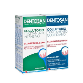 Dentosan Collutorio Bipack 0,2% Intensivo e 0,05% Quotidiano