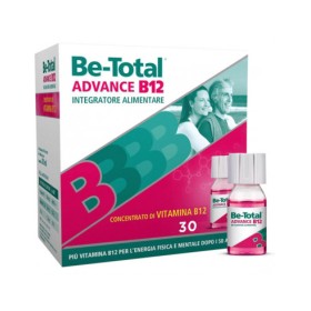 Be-Total Advance B12 - Integratore Alimentare con Vitamina B12 - 30 Flaconcini da 7 ml