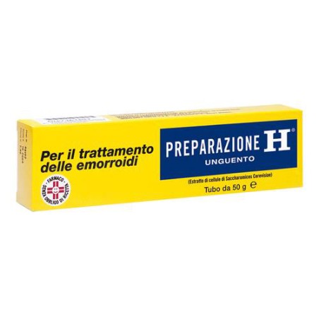 Preparazione H Unguento 10,8 mg/g per sollievo emorroidi e ragadi 50 g Preparazione H Unguento 10,8 mg/g per sollievo emorroidi e ragadi 50 g