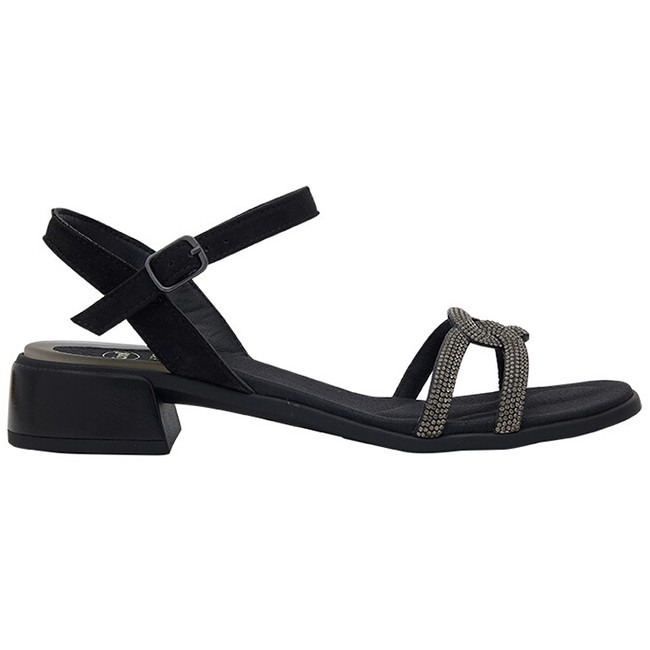 Lipari sandals microfibre+strass w black 40 Lipari sandals microfibre+strass w black 40
