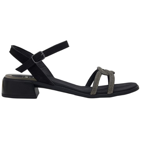 Lipari sandals microfibre+strass w black 40 Lipari sandals microfibre+strass w black 40