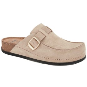 Calzatura bora moccasin suede w beige tomaia pelle scamosciata fodera tomaia sfoderato sottopiede pelle scamosciata suola pu fit
