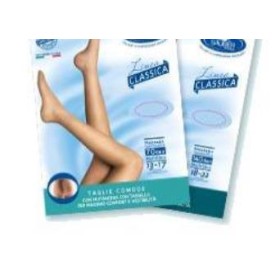 Sauber collant taglie comode 140 maglia microrete nero 3 linea classica