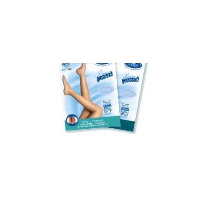 Sauber collant taglie comode 140 maglia microrete nero 5 linea classica