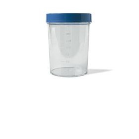 Contenitore pic sterile trasparente per analisi dei fluidi organici 100 ml tappo a vite + etichetta autoadesiva