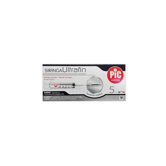 Siringa pic ultrafine 5 ml ago 14 10 pezzi Siringa pic ultrafine 5 ml ago 14 10 pezzi