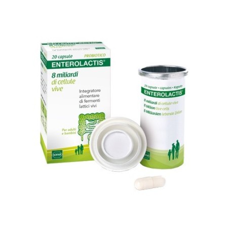 Enterolactis Probiotico Integratore Alimentare Di Fermenti Lattici Vivi 20 Capsule Enterolactis Probiotico Integratore Alimentare Di Fermenti Lattici Vivi 20 Capsule