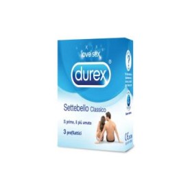 Durex settebello classico profilattici - confezione da 6 pezzi