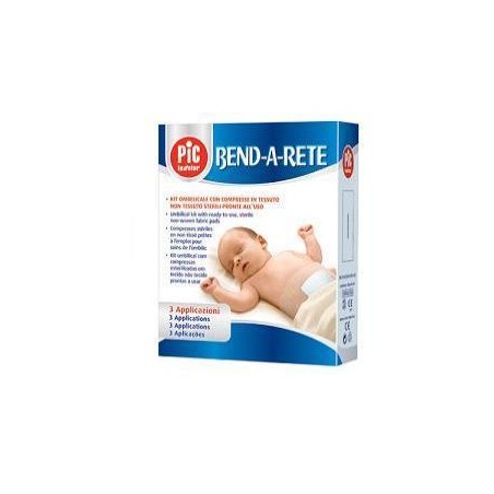 Pic bende a rete kit ombelicale 3 bende+3compresse