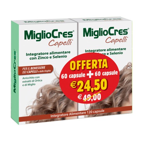 Migliocres 60+60 Capsule 60 G Promozione Migliocres 60+60 Capsule 60 G Promozione