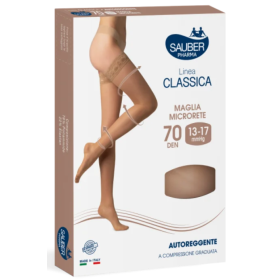 Sauber Linea Classica 70D Autoreggente Nero TG. 2