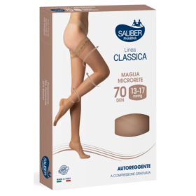 Sauber Linea Classica 70D Autoreggente Nero TG. 3