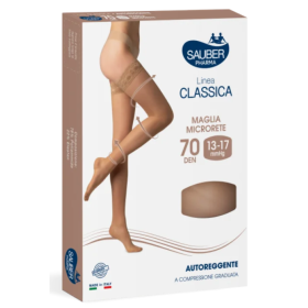 Sauber Linea Classica 70D Autoreggente Nero TG. 4