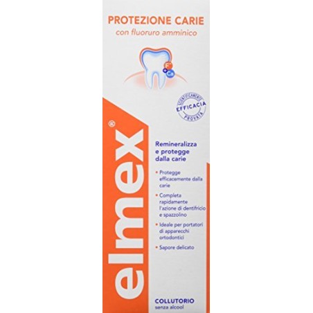 Elmex Protezione Carie Collutorio Fluoruro Amminico 400ml Elmex Protezione Carie Collutorio Fluoruro Amminico 400ml