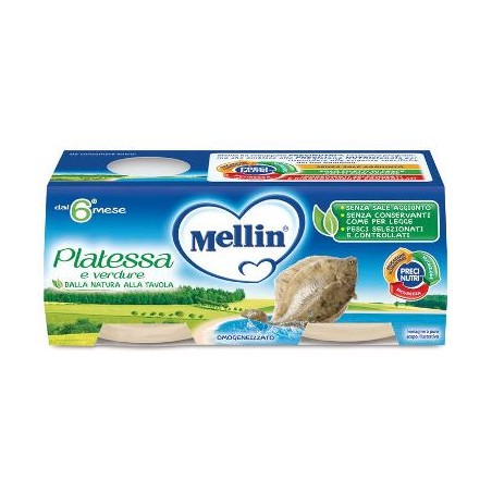 Mellin omogeneizzato platessa 2x80 g Mellin omogeneizzato platessa 2x80 g