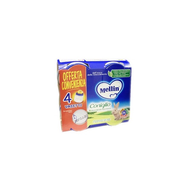 Mellin Omogeneizzato Coniglio 4x80 g Mellin Omogeneizzato Coniglio 4x80 g