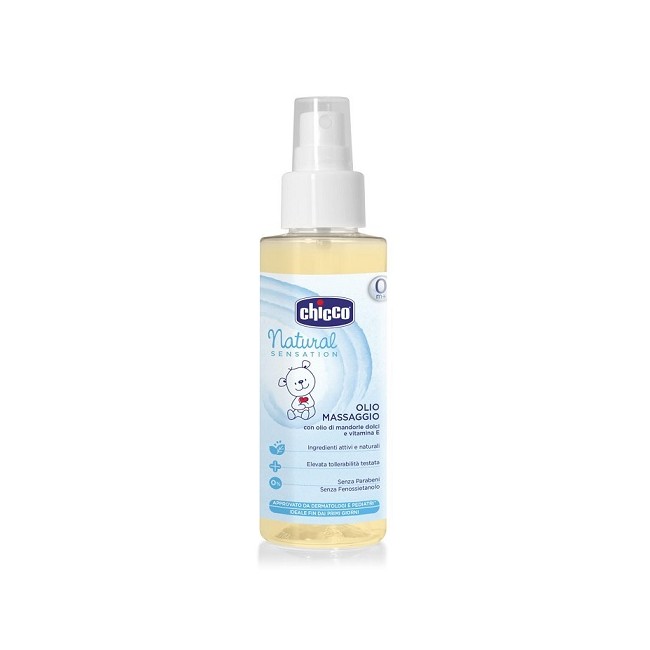Chicco Olio Massaggio Natural Sensation 100 ml Chicco Olio Massaggio Natural Sensation 100 ml