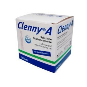 Clenny A Soluzione Fisiologica Sterile per Aerosolterapia 25 Flaconcini Monodose da 2ml