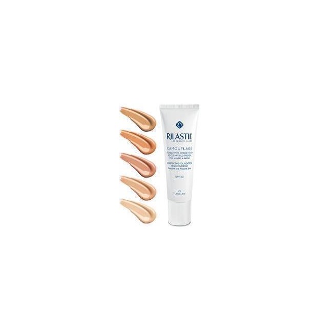 Rilastil camouflage fondotinta correttivo ad elavata coprenza spf 30 - tonalità 10 Porcelain