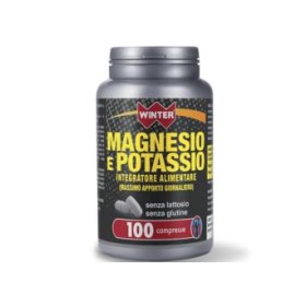 Winter Magnesio e Potassio Integratore Alimentare Senza Lattosio e Glutine 100 compresse