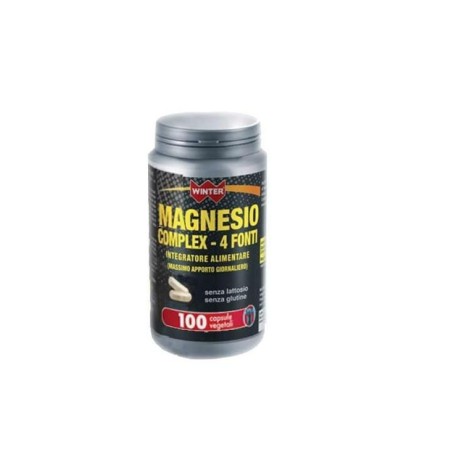 Winter Magnesio Complex 4 Fonti Integratore Alimentare 100 Capsule Vegetali