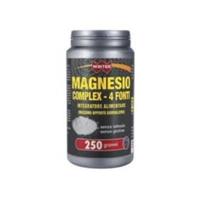 Winter Magnesio Complex 4 Fonti Integratore Alimentare in Polvere Senza Lattosio e Glutine 250g