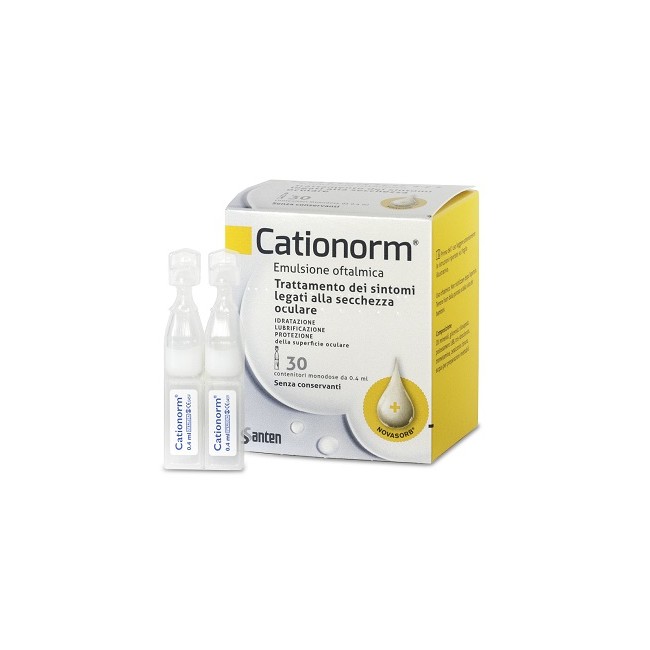Cationorm Gocce 30 Fiale Monodose Da 0,4 Ml