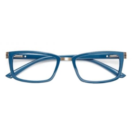Occhiale da lettura premontato twins platinum lugano blu +1,00