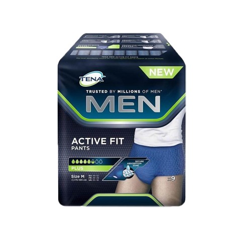 Pull up uomo tena men pants active fit m 9 pezzi