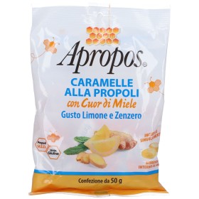 Apropos Caramelle Dure Limone/Zenzero Cuor di Miele 50g