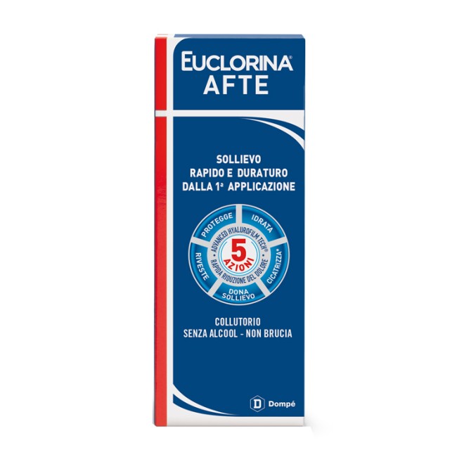 Euclorina afte collutorio 120 ml Euclorina afte collutorio 120 ml
