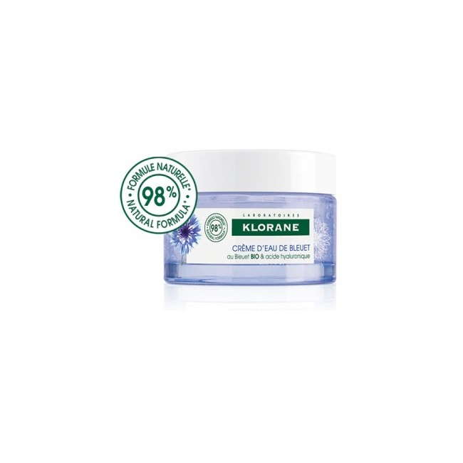 Klorane Gel Crema Risveglio Fresco Fiordaliso Bio Acido Ialuronico 50 ml