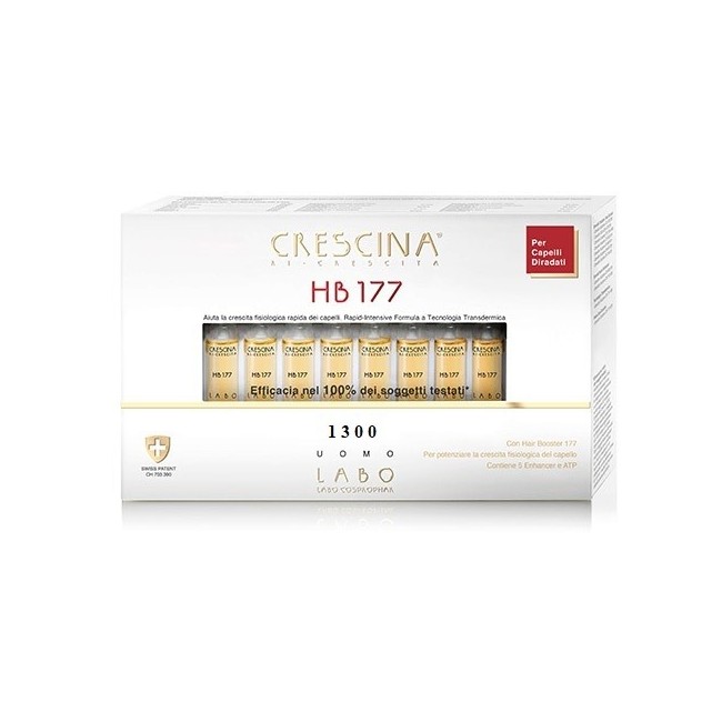 Crescina Ricrescita hb177 1300 Uomo tc 20 + 20 fiale 3,5 ml