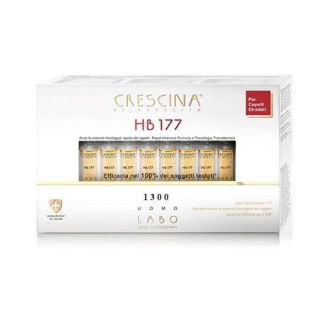 Crescina Ricrescita hb177 1300 Uomo tc 20 + 20 fiale 3,5 ml Crescina Ricrescita hb177 1300 Uomo tc 20 + 20 fiale 3,5 ml