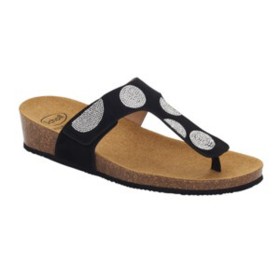 Calzatura dubai flip-flop microfibre+strass woman black tecnologia bioprint materiale microfibra + strass fodera tomaia microfib