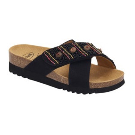 Calzatura la serena strap canvas+beads woman black/multi tecnologia bioprint materiale canvas + perline fodera tomaia microfibra Calzatura la serena strap canvas+beads woman black/multi tecnologia bioprint materiale canvas + perline fodera tomaia microfibra