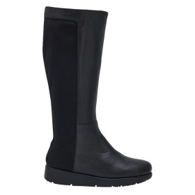 Gilly boot leather+elasticated stivale woman black 37