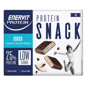 Enervit protein snack cocco low sugar  astuccio 8 x 27 g