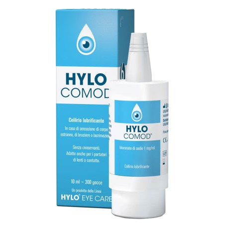 Hylo-comod gocce oculari ialuronato di sodio 0,1% flaconcino 10 ml Hylo-comod gocce oculari ialuronato di sodio 0,1% flaconcino 10 ml