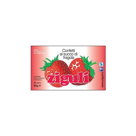 Zigulì Fragola 36 Palline al succo di fragola