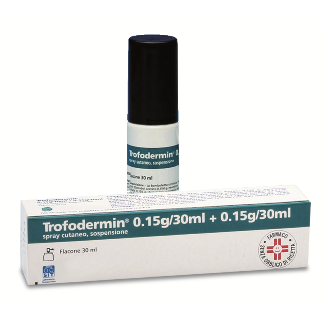 Trofodermin 5% + 5% Spray cutaneo