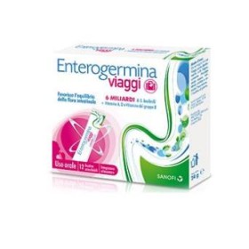 Enterogermina Viaggi Integratore Alimentare 12 Bustine Orosolubili