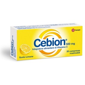 Cebion Masticabile 500mg Vitamina C Limone - 20 Compresse