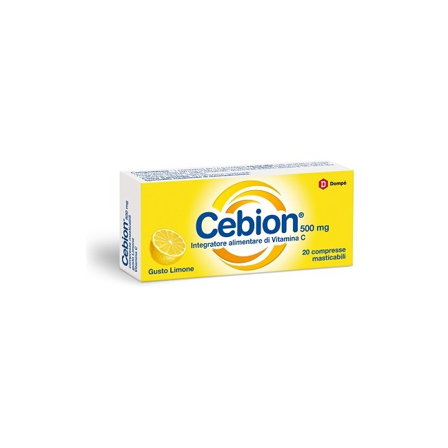 Cebion Masticabile Vitamina C Limone 500mg 20 Compresse